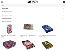 Tablet Screenshot of grizzlysportscards.com